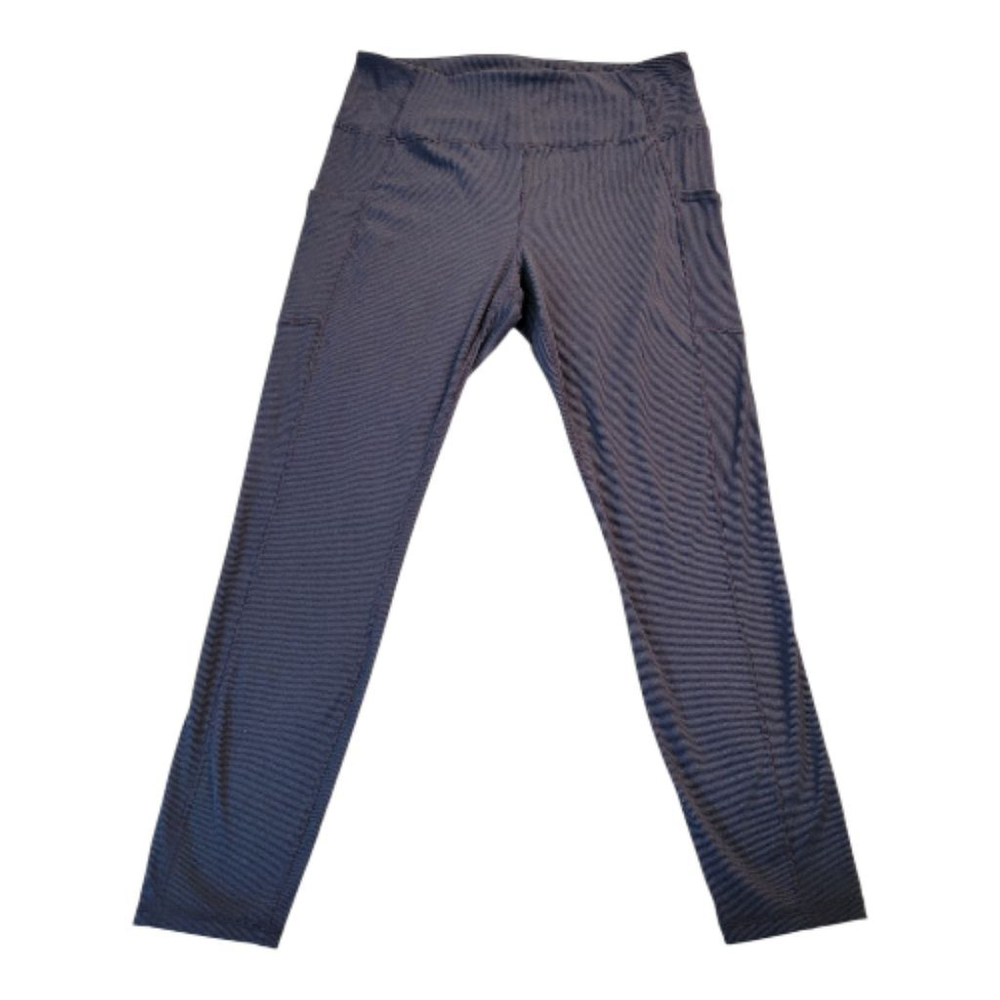 Kulka.lux Blue High-Waist Ribbed Leggings XXL
